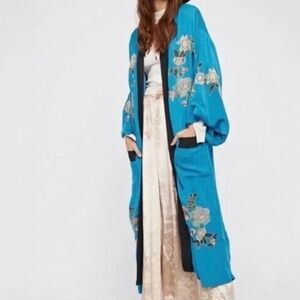 Free People Embroidered Kimono